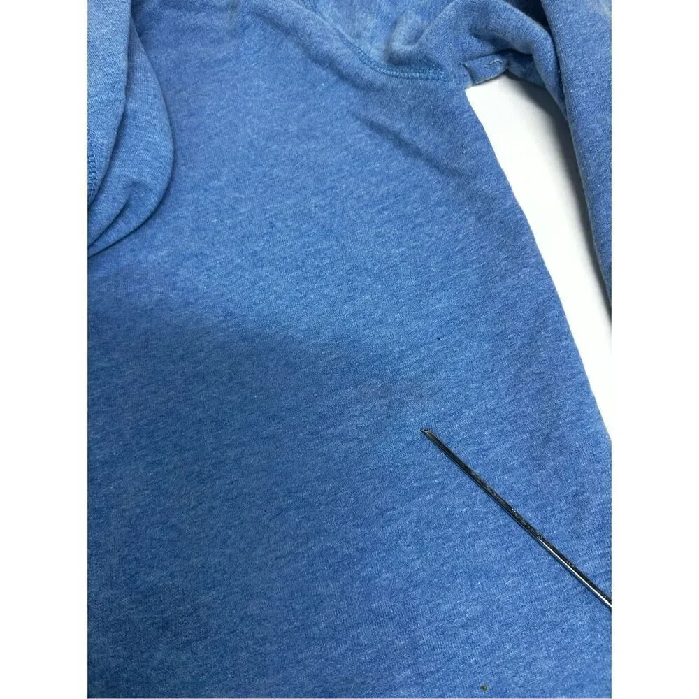 Oshkosh B’gosh Sherpa Lined Hooded Full Zip Cotton Blend Blue Logo Jacket Sz 14